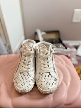 Dulce Vita Perforated Lace-Up Sneakers